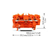 EAN 4017332998642 - Wago 2001-1302 bloque de terminales Naranja imagen 3