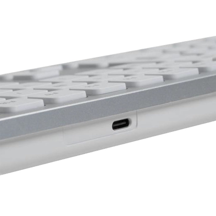 EAN 5453003784227 - MCL XTREMEMAC WIRED KEYBOARD FOR teclado Hogar / Oficina USB AZERTY Francés Plata, Blanco imagen 2