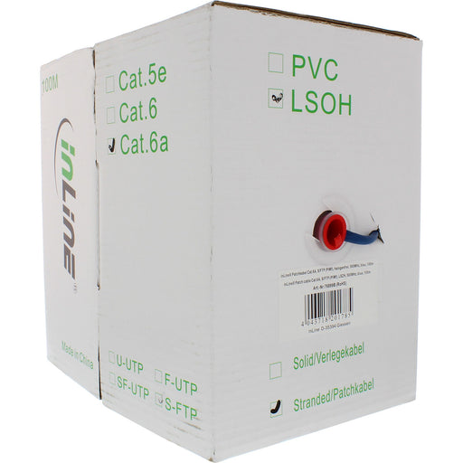 EAN 4043718201785 - InLine 76899B cable de red Azul 100 m Cat6a S/FTP (S-STP) imagen 2