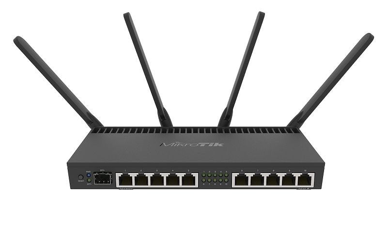 EAN 708747435764 - Mikrotik RB4011iGS+5HacQ2HnD-IN router inalámbrico Gigabit Ethernet Doble banda (2,4 GHz / 5 GHz) Negro imagen 1
