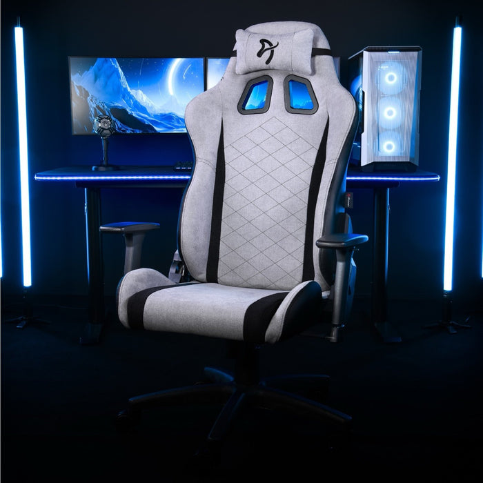 EAN 0850054766267 - Arozzi Soft Fabric | Gaming Chair | Avanti SoftFabric | Light Pilkas Silla gaming Asiento acolchado imagen 9