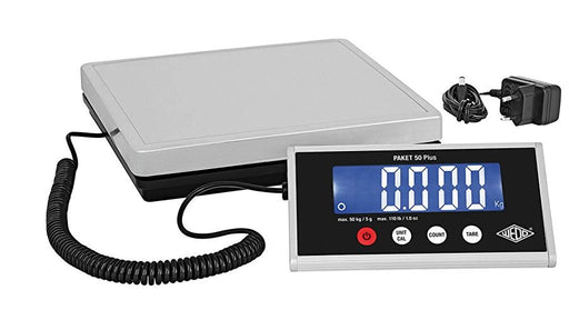 EAN 4003801864501 - Wedo 50 7605005 pesacartas Báscula postal electrónica Negro, Plata imagen 1