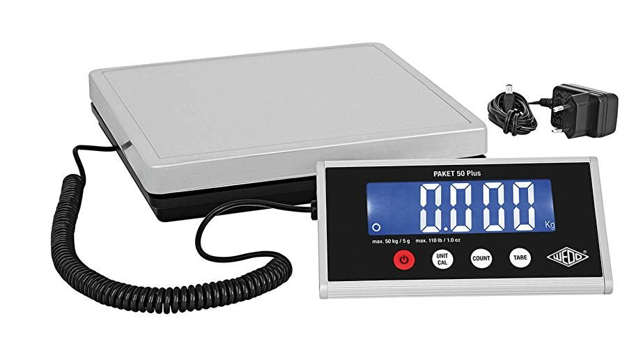 EAN 4003801864501 - Wedo 50 7605005 pesacartas Báscula postal electrónica Negro, Plata imagen 1