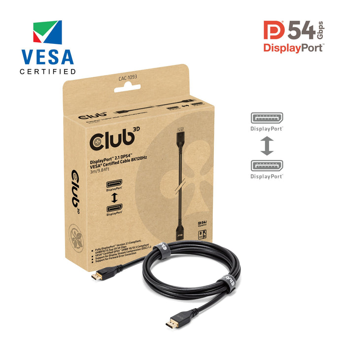 EAN 8719214473259 - CLUB3D CAC-1093 cable DisplayPort Negro imagen 1