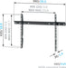 EAN 8712285326325 - Vogel's MNT 300. WALL MOUNT FLAT WALL 2,03 m (80") Negro imagen 2