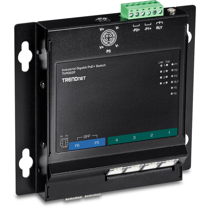 EAN 0710931161793 - Trendnet TI-PG62F switch Gigabit Ethernet (10/100/1000) Energía sobre Ethernet (PoE) Negro imagen 1