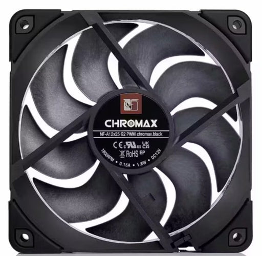 EAN 9010018100761 - Noctua NF-A12x25 G2 PWM chromax.black imagen 1