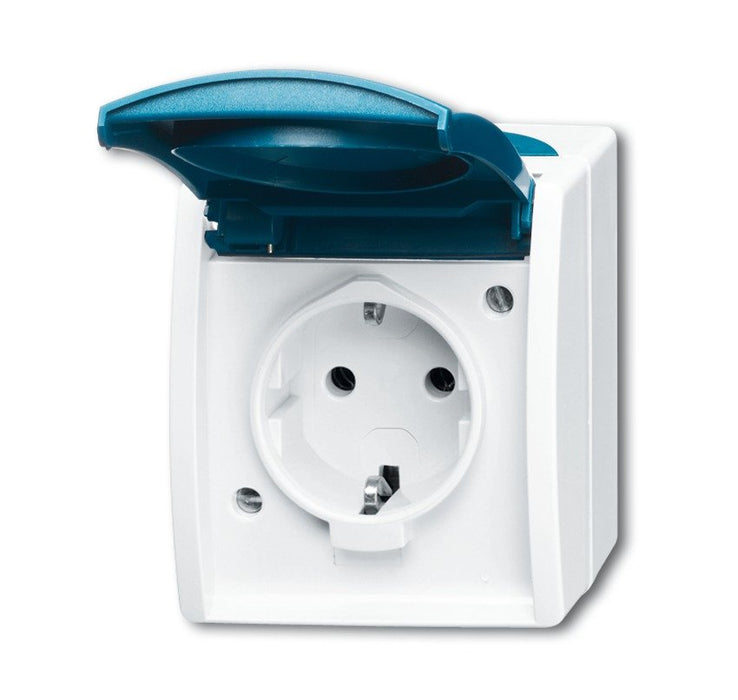EAN 4011395993156 - Busch-Jaeger 2083-0-0817 toma de corriente CEE 7/3 Azul, Blanco imagen 1