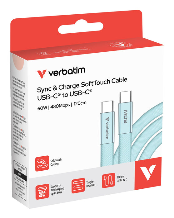 EAN 23942302735 - Verbatim 30273 cable USB USB 2.0 1,2 m USB C 0,48 Gbit/s 60 W Azul imagen 3