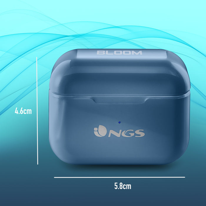 EAN 8435430622010 - NGS ARTICA BLOOM Auriculares Inalámbrico Dentro de oído Llamadas/Música USB Tipo C Bluetooth Azul imagen 11