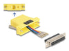 EAN 4043619671014 - DeLOCK 67101 cambiador de género para cable D-Sub 25 RJ12 Amarillo imagen 1