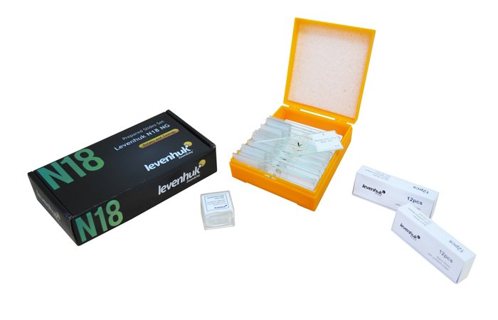 EAN 611901511061 - Levenhuk N18 NG preparatenset Vidrio Portaobjetos de microscopio imagen 9