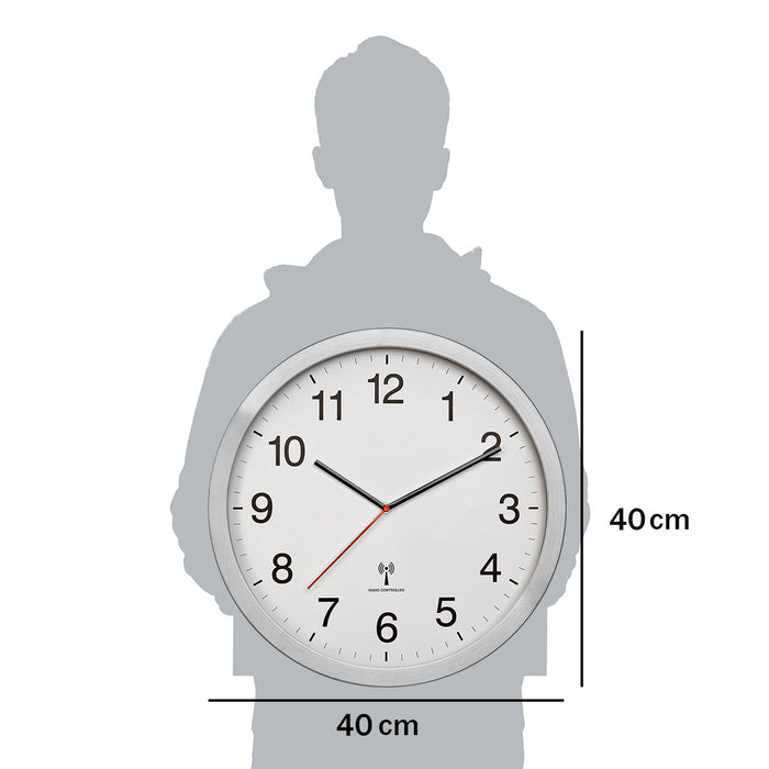 EAN 4009816038074 - TFA-Dostmann 60.3545.02 reloj de mesa o pared Reloj analógico Alrededor Aluminio, Blanco imagen 3