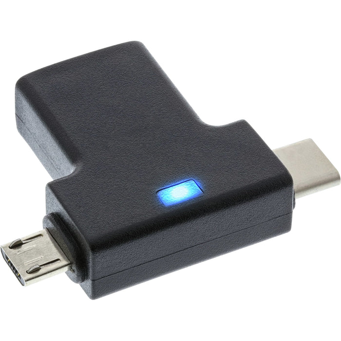 EAN 4043718277087 - InLine 35804 cambiador de género para cable USB type C male / micro USB male USB Type C, Micro-USB Negro imagen 1