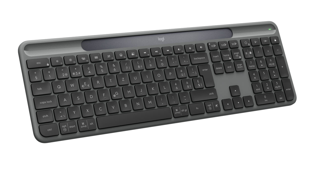 EAN 5099206132337 - Logitech Signature Slim Solar + K980 teclado Universal RF Wireless + Bluetooth QWERTZ Suizo Grafito imagen 2