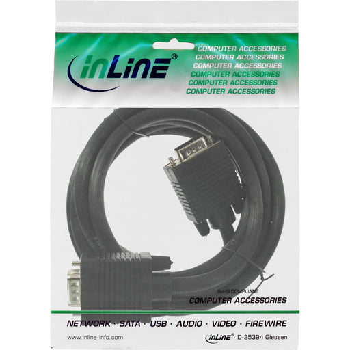 EAN 4043718090204 - InLine 17805B cable VGA 0,5 m VGA (D-Sub) Negro imagen 2
