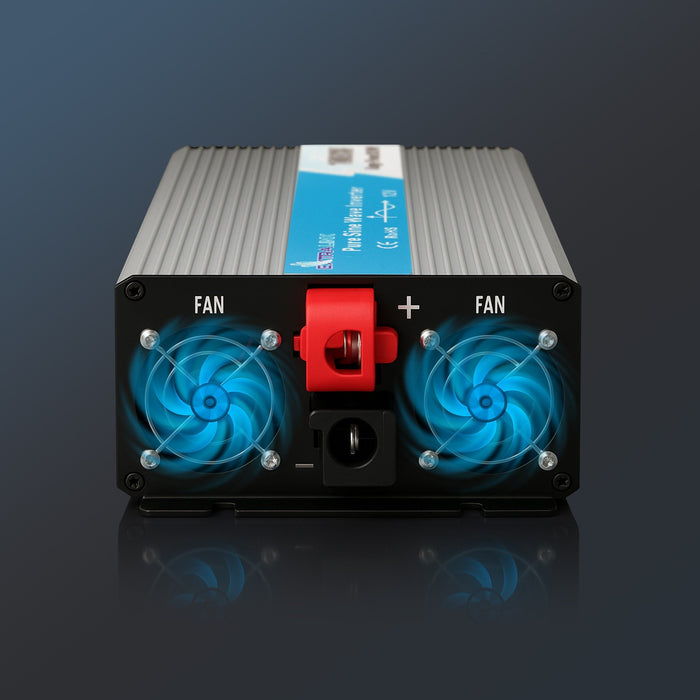 EAN 5903148918143 - Extralink VOLTAGE CONVERTER 12V - 230V, 1000W, PURE SINUS OPIP-1000W adaptador e inversor de corriente Au imagen 11