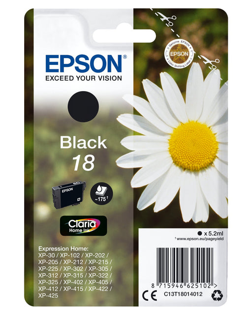 EAN 5057454493952 - Epson Daisy C13T18014012 cartucho de tinta 1 pieza(s) Original Rendimiento estándar imagen 1