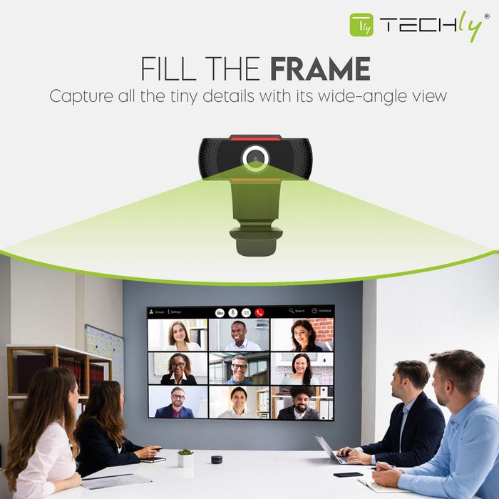 EAN 8059018361438 - Techly I-WEBCAM-60T cámara web 1920 x 1080 Pixeles USB 2.0 Negro imagen 8