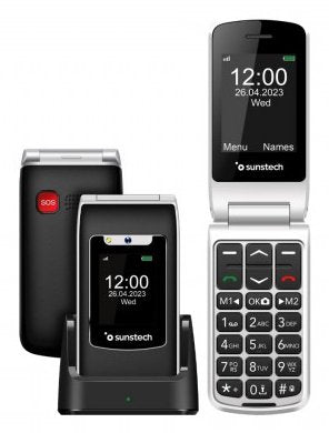 EAN 8429015019647 - Sunstech CELT23 6,1 cm (2.4") 101 g Negro Teléfono para personas mayores imagen 1