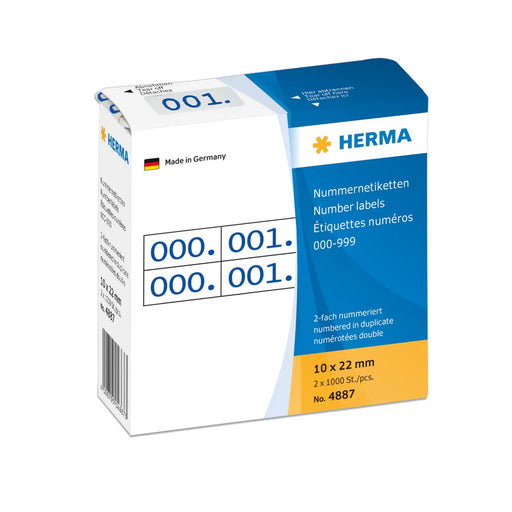 EAN 4008705048873 - HERMA 4887 etiqueta autoadhesiva Rectángulo Azul 1000 pieza(s) imagen 1