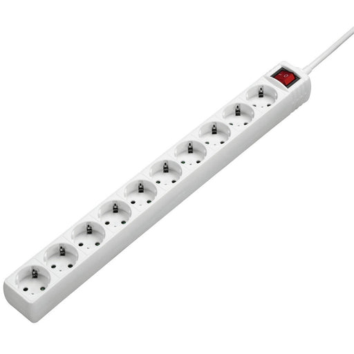 EAN 4047443318954 - Hama 00137234 limitador de tensión Blanco 10 salidas AC 230 V 3 m imagen 1
