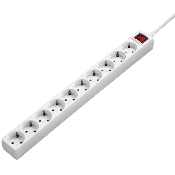 EAN 4047443318954 - Hama 00137234 limitador de tensión Blanco 10 salidas AC 230 V 3 m imagen 1