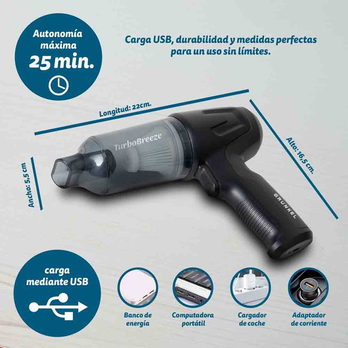 EAN 8426156018577 - Grunkel CARFORCE2 aspiradora de mano Negro Sin bolsa imagen 2