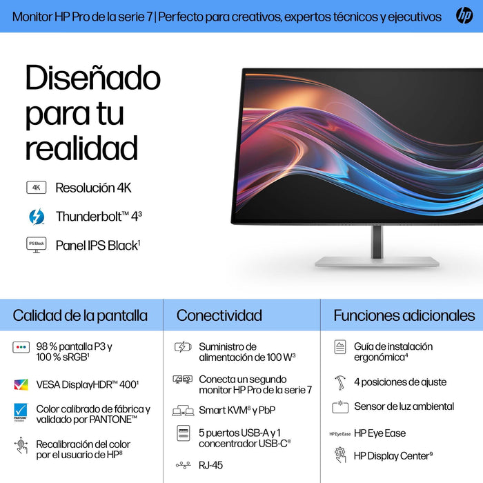 EAN 5715063470251 - HP شاشة Series 7 Pro 4K Thunderbolt 4 مقاس 27 بوصة - 727pk pantalla para PC 68,6 cm (27") 3840 x 2160 Pix imagen 9