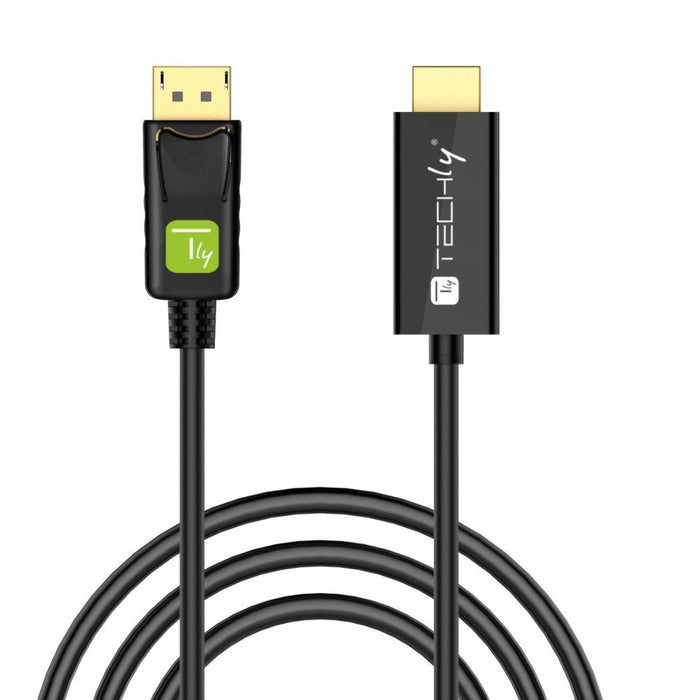 EAN 8054529020829 - Techly ICOC DSP-H12-020 adaptador de cable de vídeo 2 m DisplayPort HDMI Negro imagen 3