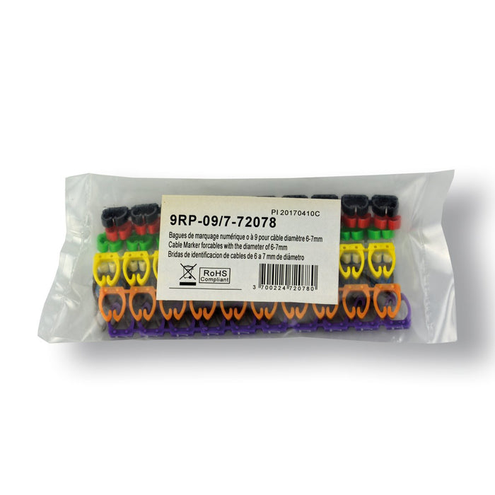 EAN 3700224720780 - MCL 9RP-09/7 soporte para manguito de identificación de conductor Multicolor PVC 100 pieza(s) imagen 3
