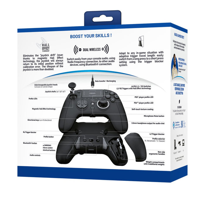 EAN 3665962023527 - NACON Revolution 5 Pro Negro Bluetooth Gamepad PC, PlayStation 4, PlayStation 5 imagen 8