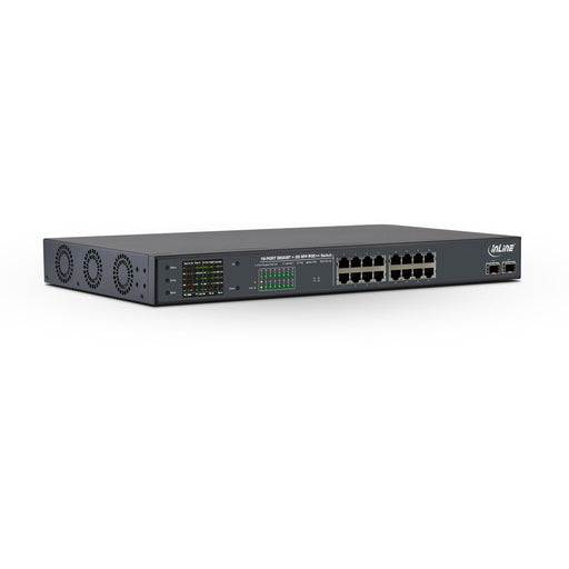 EAN 4043718300686 - InLine 32316P switch Gigabit Ethernet (10/100/1000) Energía sobre Ethernet (PoE) 1U Negro imagen 1