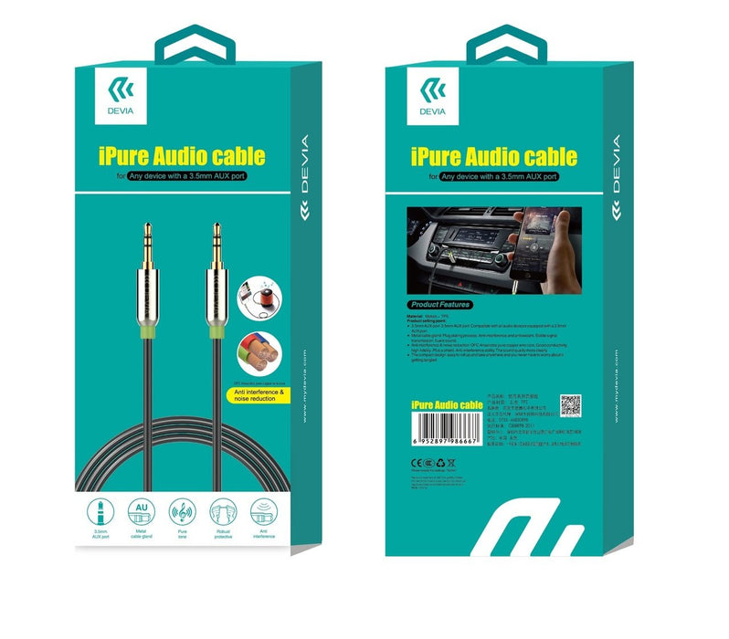 EAN 6952897986667 - Devia IPure cable de audio 1 m 3,5mm Negro imagen 4