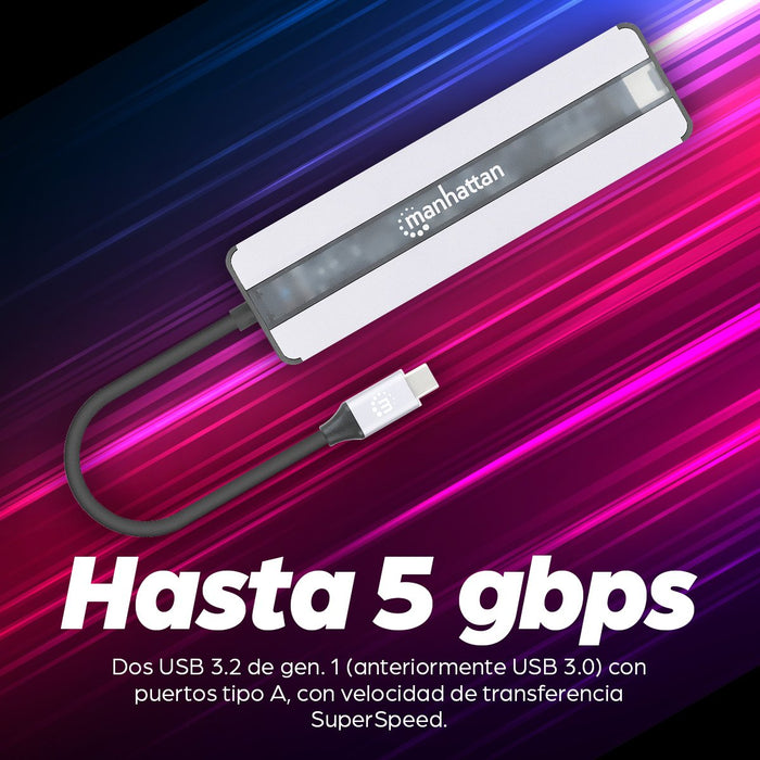EAN 0766623153928 - Manhattan 153928 base para portátil y replicador de puertos Alámbrico USB 3.2 Gen 1 (3.1 Gen 1) Type-C Ne imagen 12