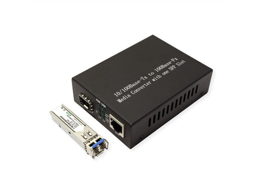EAN 7630049611115 - VALUE 21.99.1070 convertidor de medio 100 Mbit/s Negro imagen 2