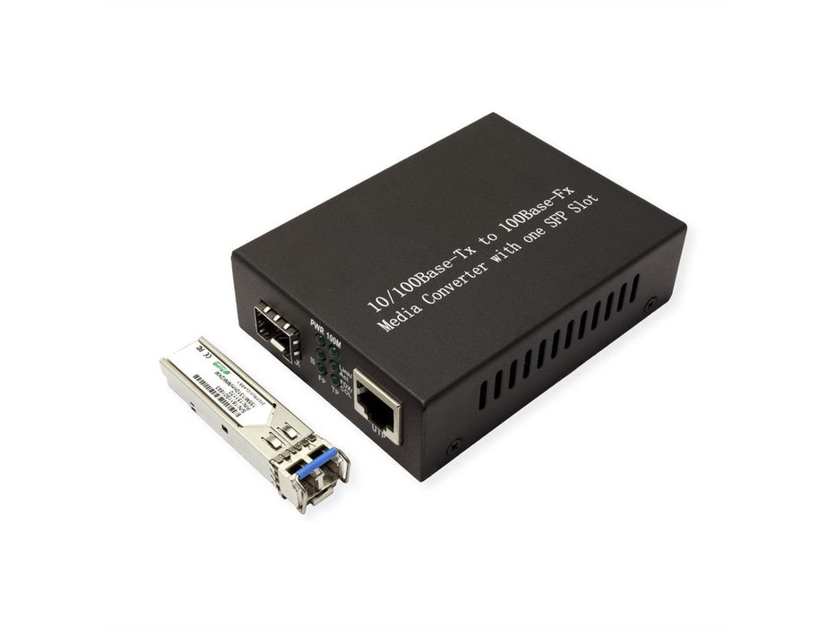 EAN 7630049611115 - VALUE 21.99.1070 convertidor de medio 100 Mbit/s Negro imagen 2