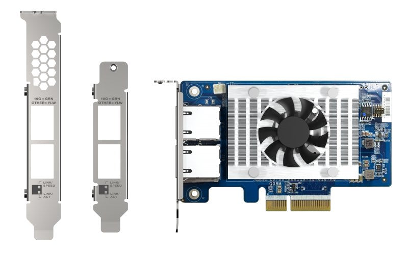 EAN 0885022021505 - QNAP QXG-10G2T-X710 adaptador y tarjeta de red Interno Ethernet 1000 Mbit/s imagen 1