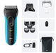 EAN 8700216735483 - Braun 735483 Máquina de afeitar de láminas Recortadora Negro, Azul imagen 6