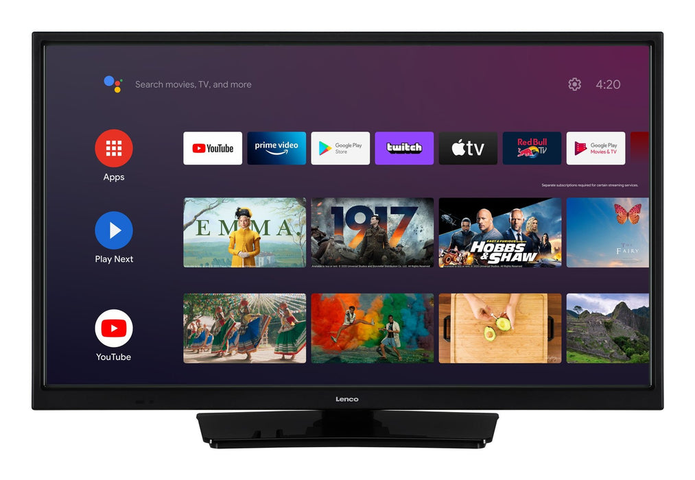 EAN 8711902072249 - Lenco LED-2463BK (V2) 61 cm (24") HD Smart TV Wifi Negro 300 cd / m² imagen 4