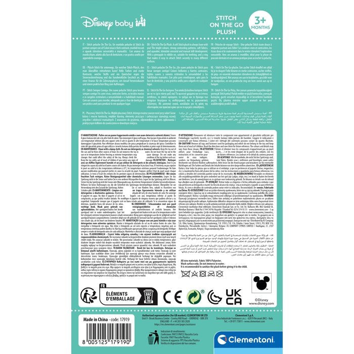 EAN 8005125179190 - Clementoni Disney Baby Stitch Soft Rattle juguete colgantes para bebé imagen 3