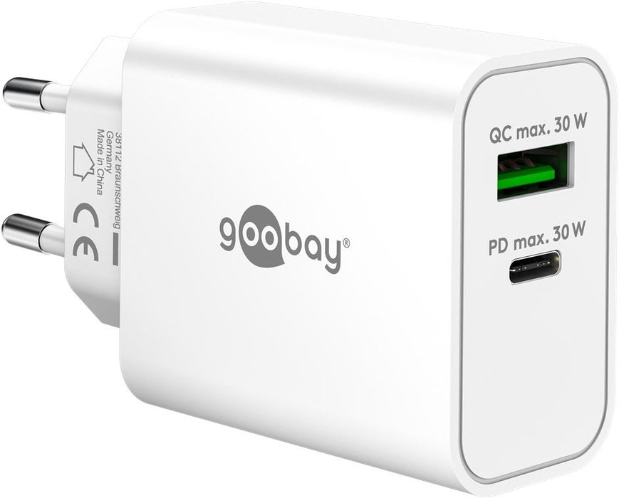 EAN 4040849753367 - Goobay 75336 cargador de dispositivo móvil Universal Blanco Corriente alterna Carga rápida Interior imagen 1