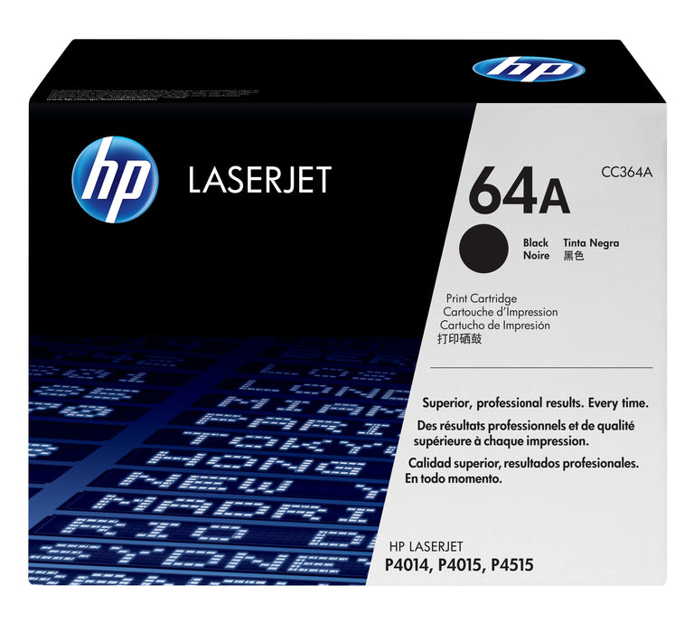 EAN 0883585007592 - HP 64A Black Original LaserJet Toner Cartridge cartucho de tóner 1 pieza(s) imagen 1