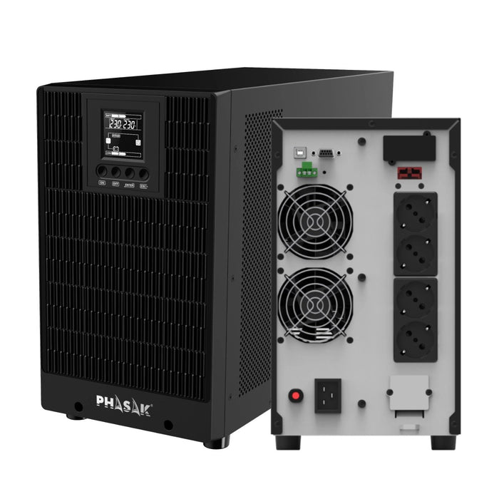 EAN 5605922026920 - Phasak PH 9230 sistema de alimentación ininterrumpida (UPS) Doble conversión (en línea) 3 kVA 3000 W 4 sa imagen 1