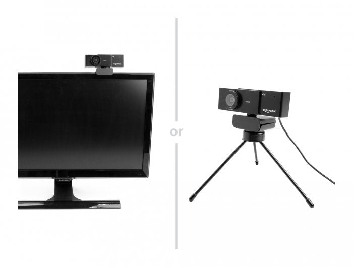 EAN 4043619964000 - DeLOCK 96400 cámara web 8 MP 3840 x 2160 Pixeles USB 2.0 Negro imagen 6