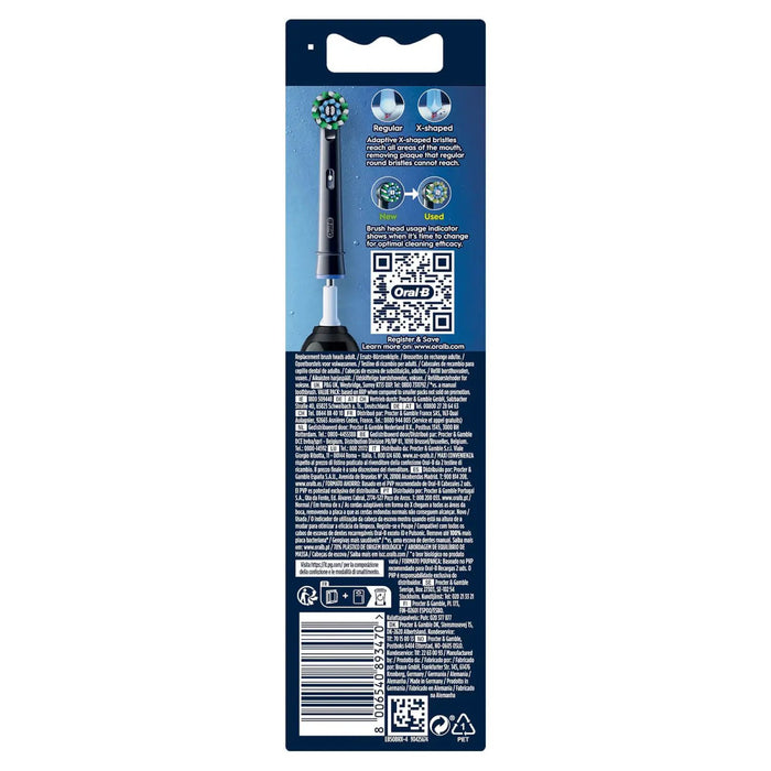 EAN 8006540893470 - Oral-B CrossAction 4 pieza(s) Negro imagen 4
