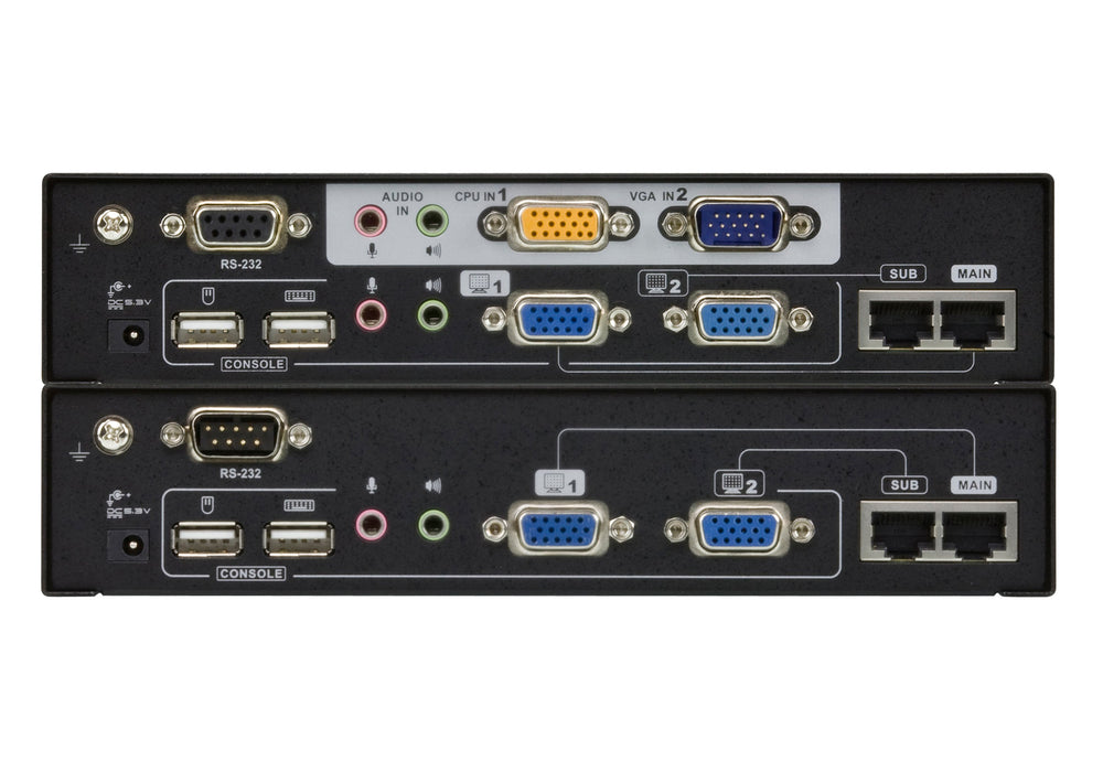 EAN 4710423778511 - ATEN CE775 extensor audio/video Transmisor y receptor de señales AV Negro imagen 3