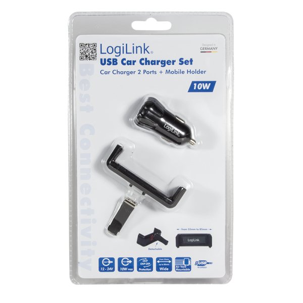 EAN 4052792041187 - LogiLink PA0133 cargador de dispositivo móvil Smartphone, Tableta Negro Encendedor de cigarrillos Auto imagen 8