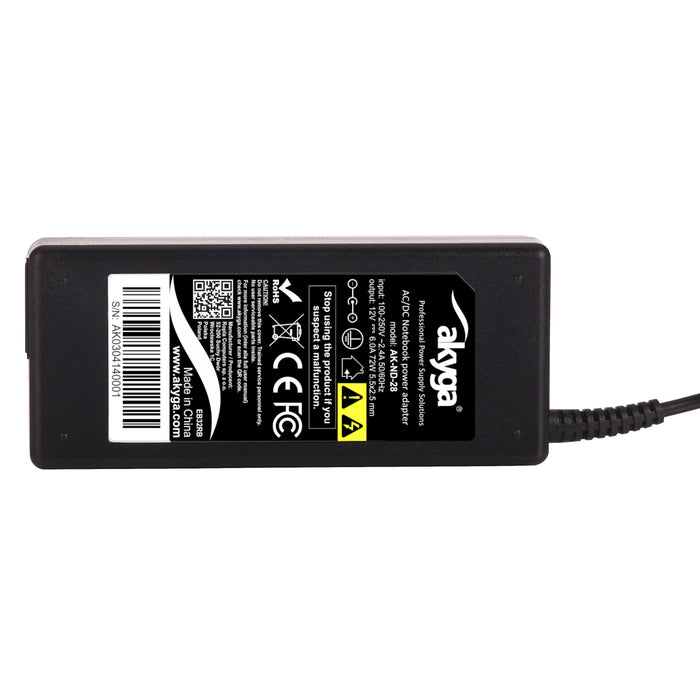 EAN 5901720132994 - Akyga AK-ND-28 adaptador e inversor de corriente Interior 72 W Negro imagen 6
