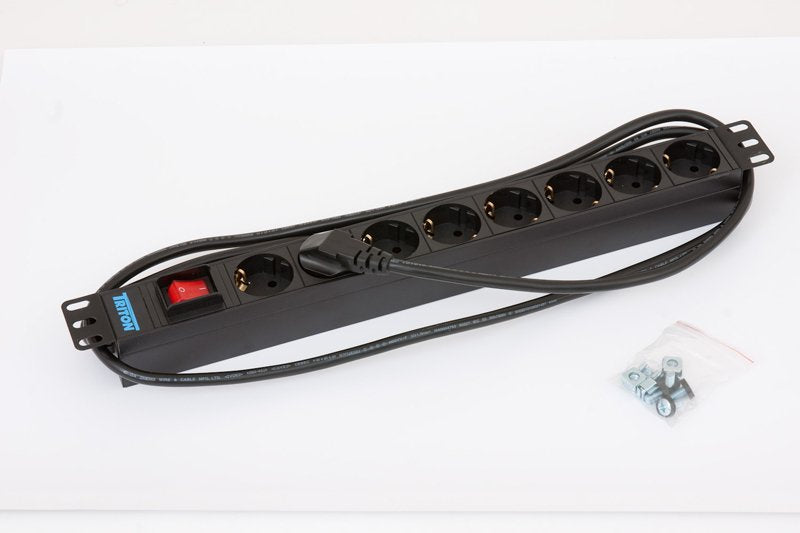 EAN 8595105051139 - Triton - 19" Steckdosenleiste, 8-fach, max 16A unidad de distribución de energía (PDU) 8 salidas AC 1U imagen 1